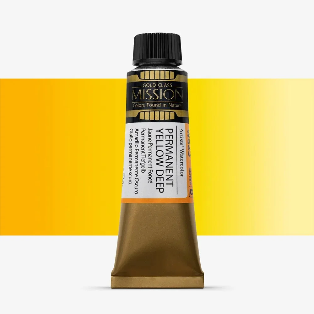 آبرنگ تیوپی 15 میل Permanent Yellow Deep کد W 523 سری B میشن آبرنگ تیوپی 15 میل Permanent Yellow Deep کد W 523 سری B میشن
