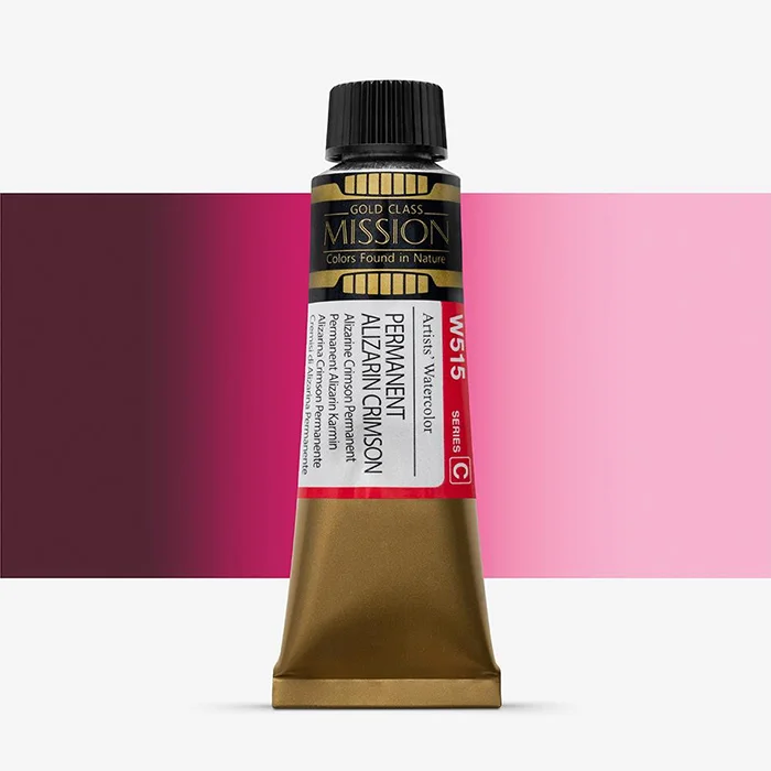 آبرنگ تیوپی 15 میل Permanent Alizarin Crimson کد W 515 سری C میشن آبرنگ تیوپی 15 میل Permanent Alizarin Crimson کد W 515 سری C میشن