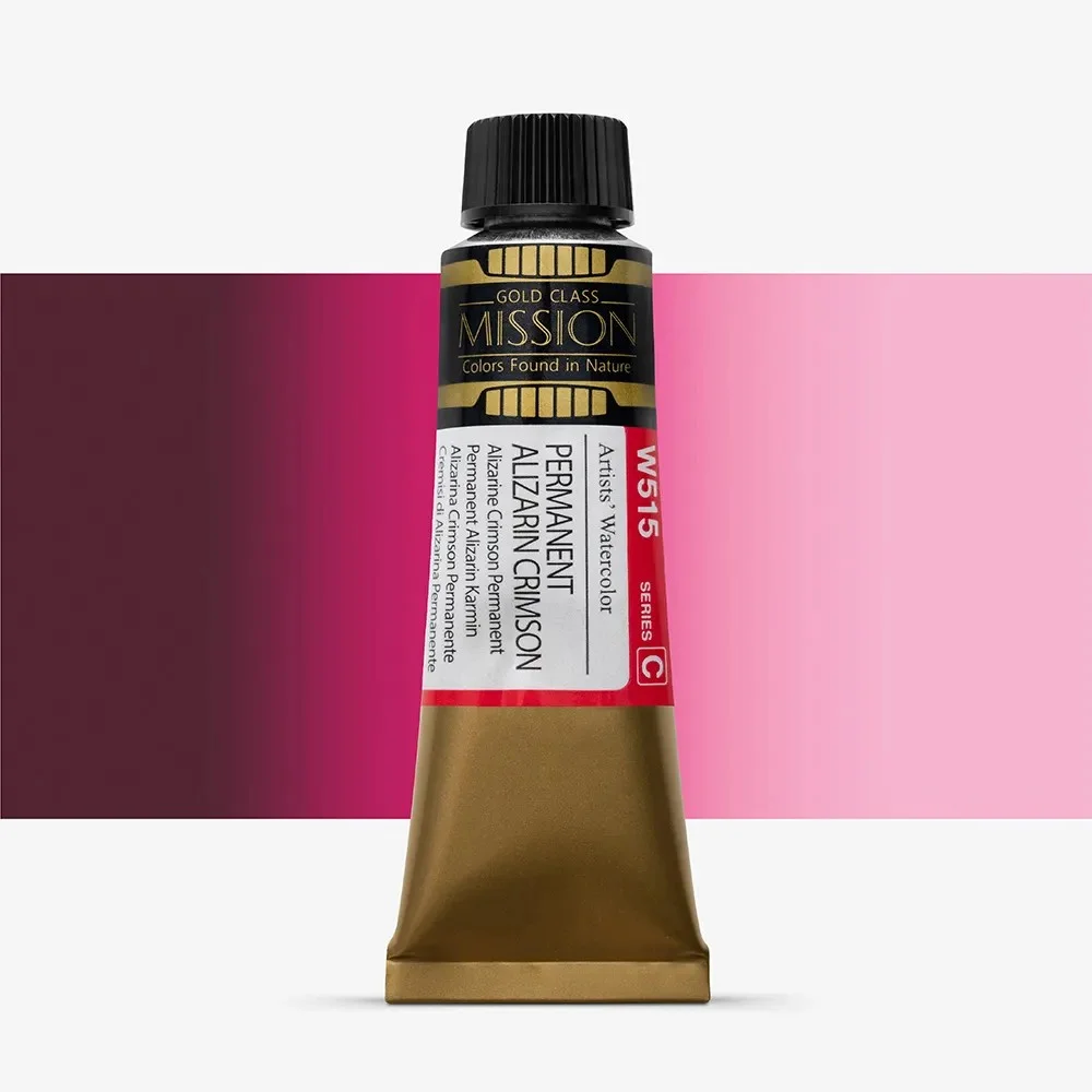 آبرنگ تیوپی 15 میل Permanent Alizarin Crimson کد W 515 سری C میشن آبرنگ تیوپی 15 میل Permanent Alizarin Crimson کد W 515 سری C میشن