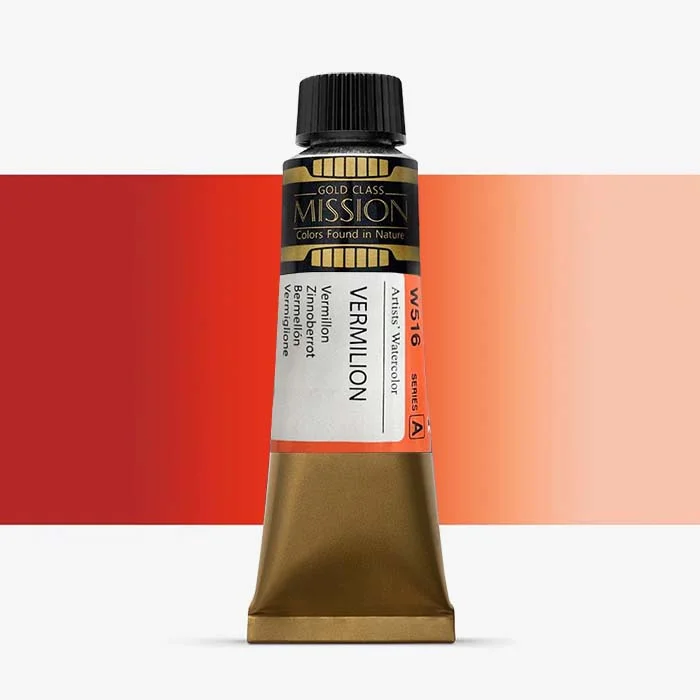 آبرنگ تیوپی 15 میل Vermilion کد W 516 سری A میشن آبرنگ تیوپی 15 میل Vermilion کد W 516 سری A میشن