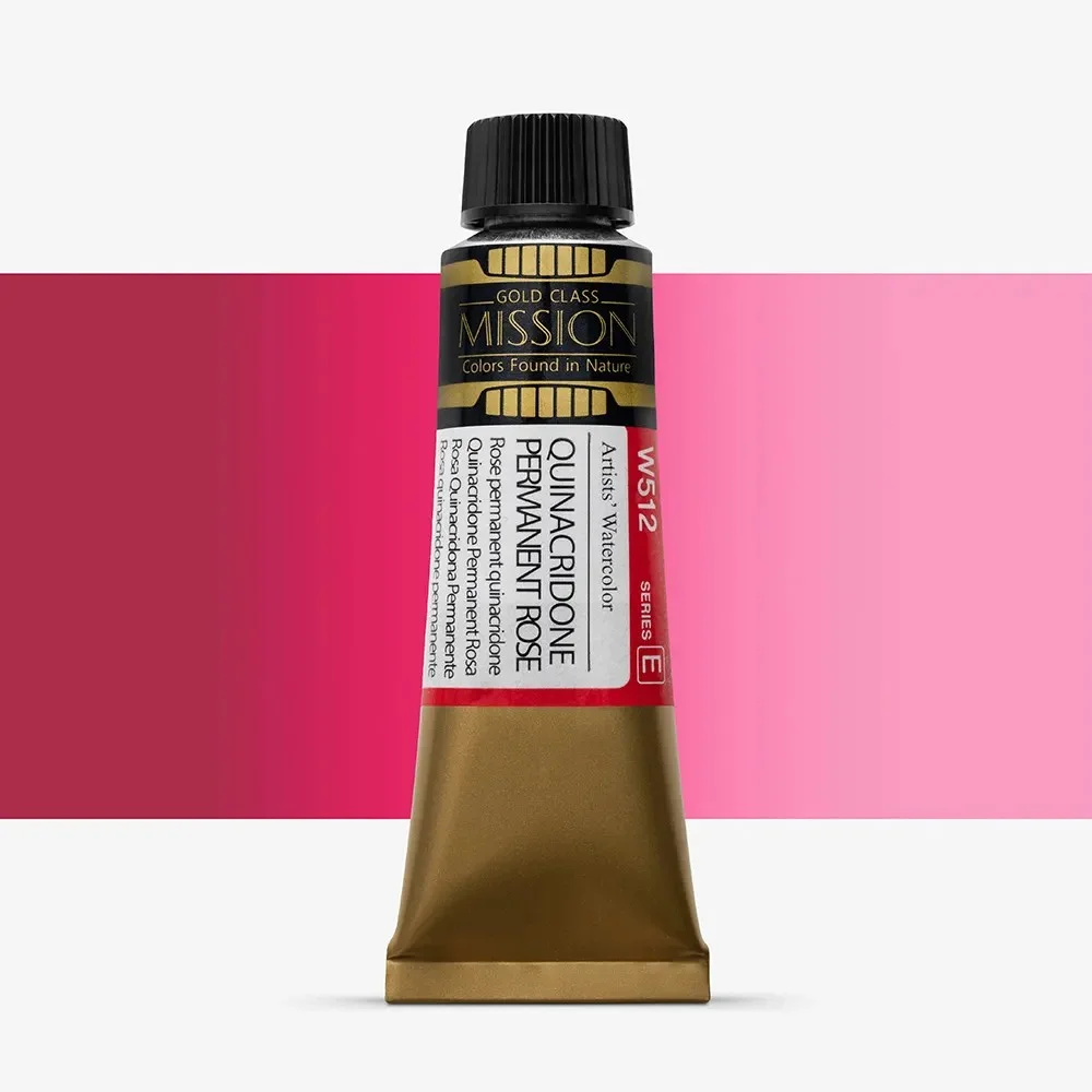 آبرنگ تیوپی 15 میل Quinacridone Permanent Rose کد W 512 سری E میشن آبرنگ تیوپی 15 میل Quinacridone Permanent Rose کد W 512 سری E میشن