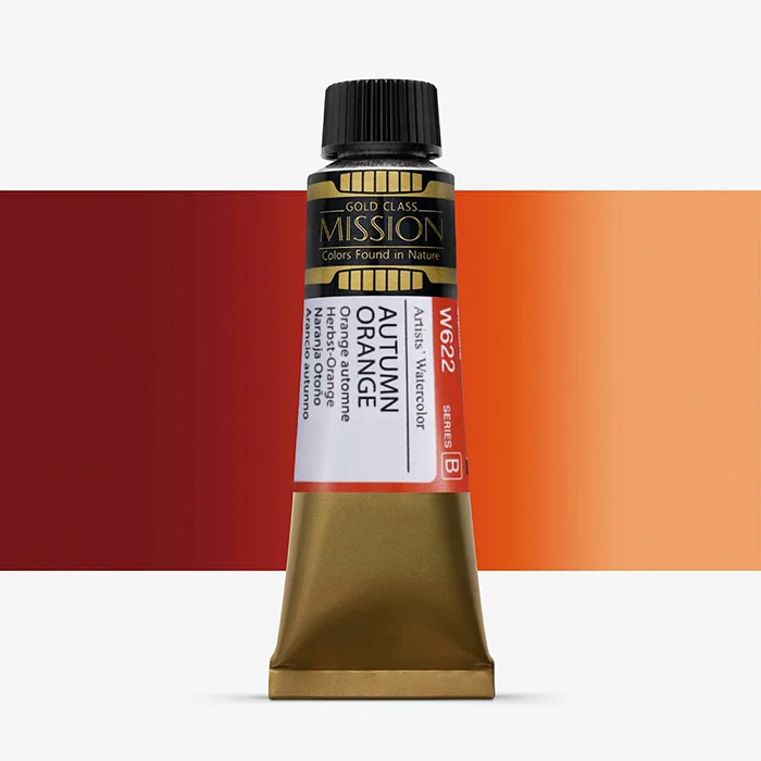 آبرنگ تیوپی 15 میل Autumn Orange کد W 622 سری B میشن آبرنگ تیوپی 15 میل Autumn Orange کد W 622 سری B میشن