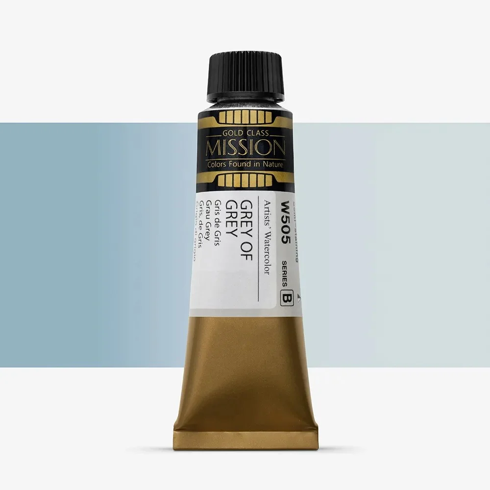 آبرنگ تیوپی 15 میل Grey Of Grey کد W 505 سری B میشن آبرنگ تیوپی 15 میل Grey Of Grey کد W 505 سری B میشن