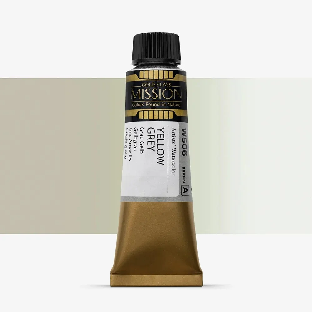 آبرنگ تیوپی 15 میل Yellow Grey کد W 506 سری A میشن آبرنگ تیوپی 15 میل Yellow Grey کد W 506 سری A میشن