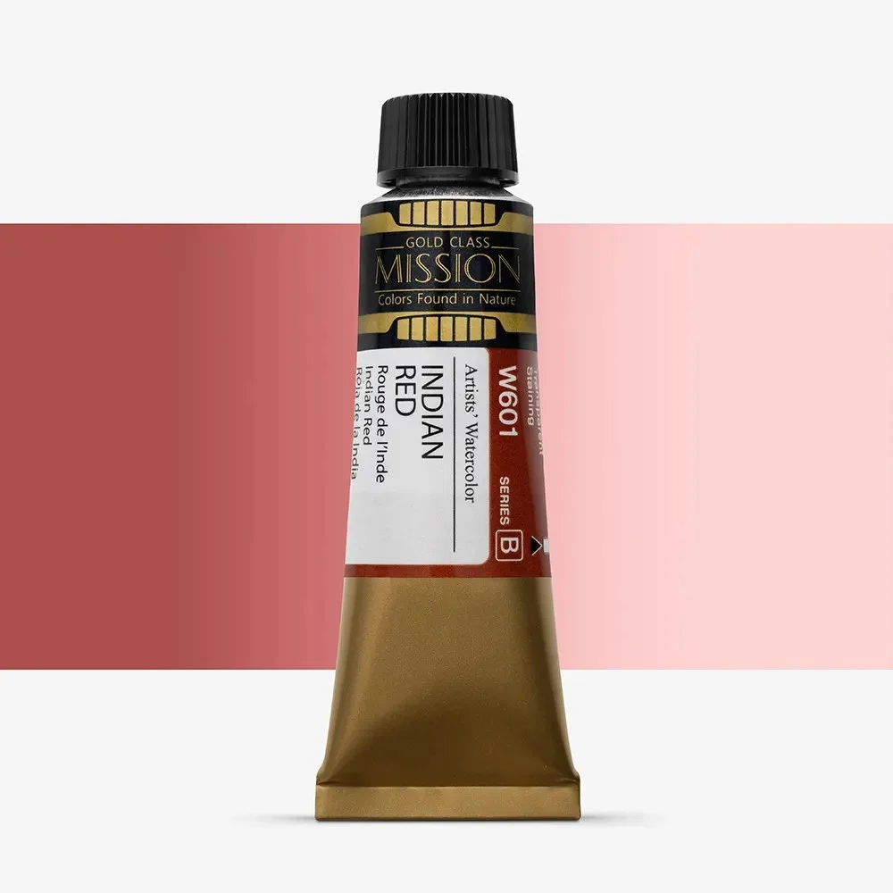 آبرنگ تیوپی 15 میل Indian Red کد W 601 سری B میشن آبرنگ تیوپی 15 میل Indian Red کد W 601 سری B میشن