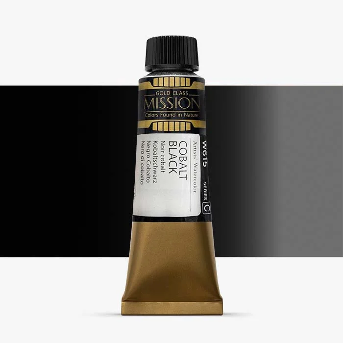 آبرنگ تیوپی 15 میل Cobalt Black کد W 615 سری C میشن آبرنگ تیوپی 15 میل Cobalt Black کد W 615 سری C میشن