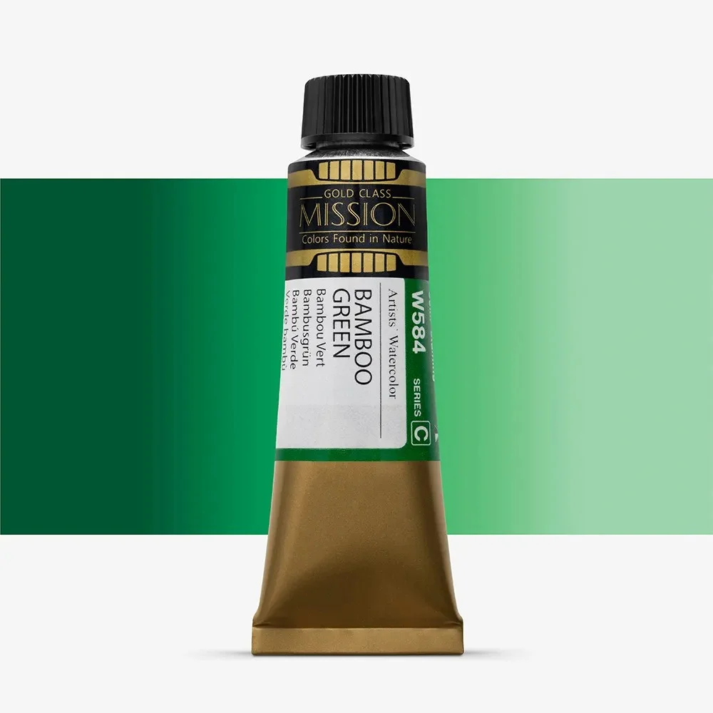 آبرنگ تیوپی 15 میل Bamboo Green کد W 584 سری C میشن آبرنگ تیوپی 15 میل Bamboo Green کد W 584 سری C میشن