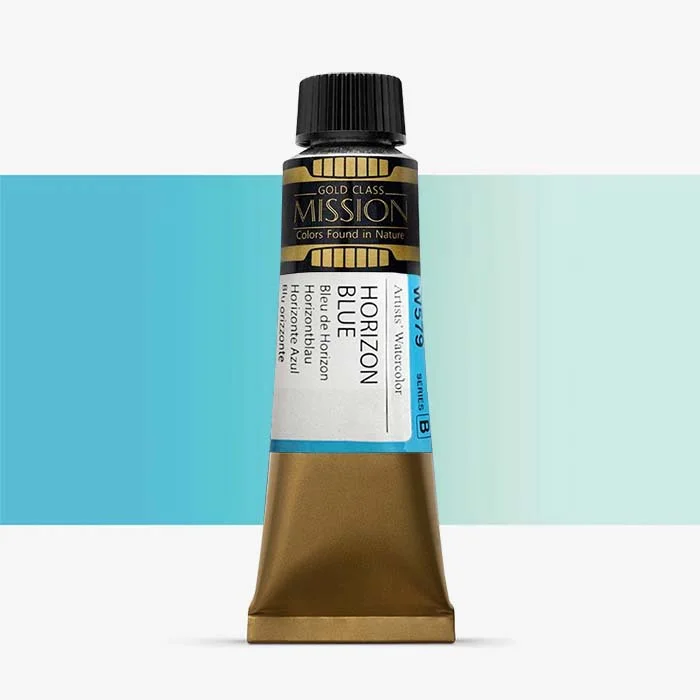 آبرنگ تیوپی 15 میل Horizon Blue کد W 579 سری B میشن آبرنگ تیوپی 15 میل Horizon Blue کد W 579 سری B میشن