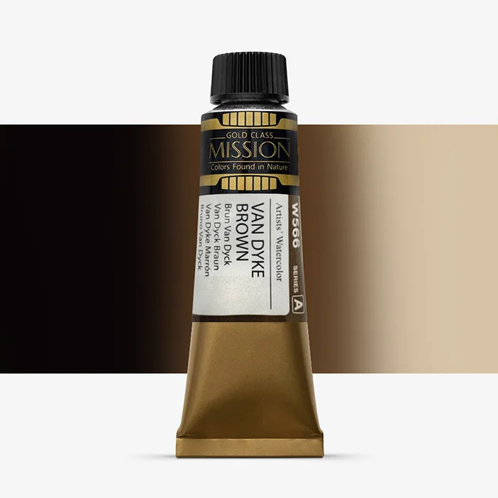 آبرنگ تیوپی 15 میل Van Dyke Brown کد W 566 سری A میشن آبرنگ تیوپی 15 میل Van Dyke Brown کد W 566 سری A میشن