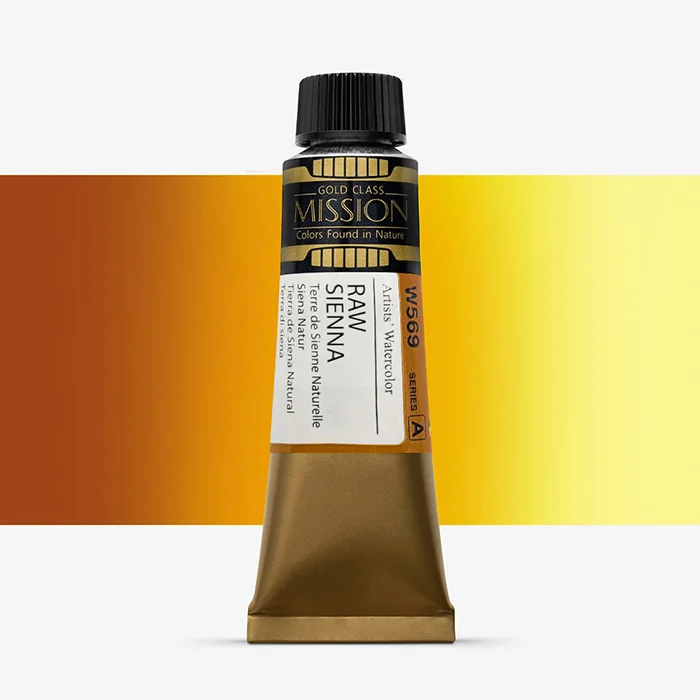 آبرنگ تیوپی 15 میل Raw Sienna کد W 569 سری A میشن آبرنگ تیوپی 15 میل Raw Sienna کد W 569 سری A میشن