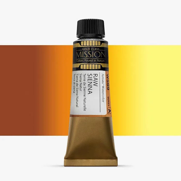 آبرنگ تیوپی 15 میل Raw Sienna کد W 569 سری A میشن آبرنگ تیوپی 15 میل Raw Sienna کد W 569 سری A میشن