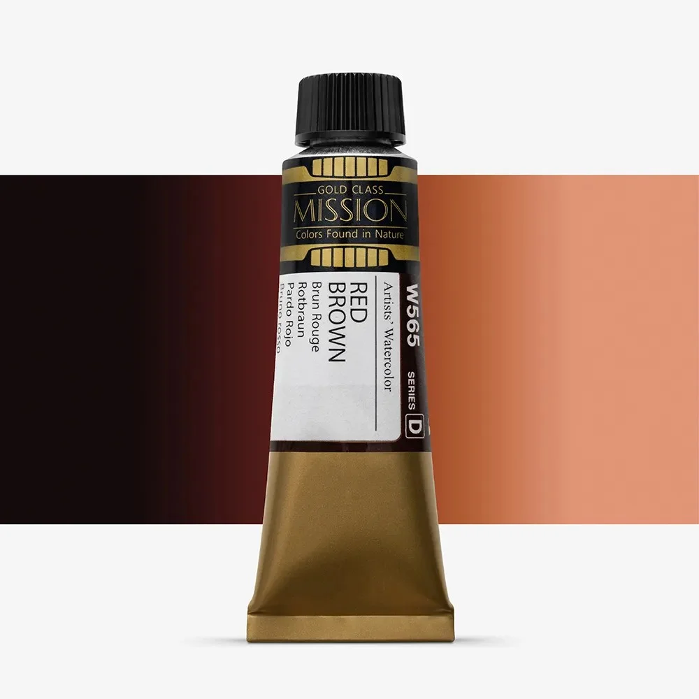 آبرنگ تیوپی 15 میل Red Brown کد W 565 سری D میشن آبرنگ تیوپی 15 میل Red Brown کد W 565 سری D میشن