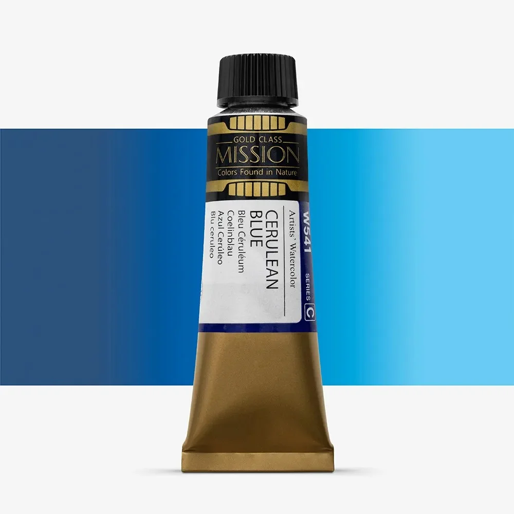 آبرنگ تیوپی 15 میل Cerulean Blue کد W 541 سری C میشن آبرنگ تیوپی 15 میل Cerulean Blue کد W 541 سری C میشن