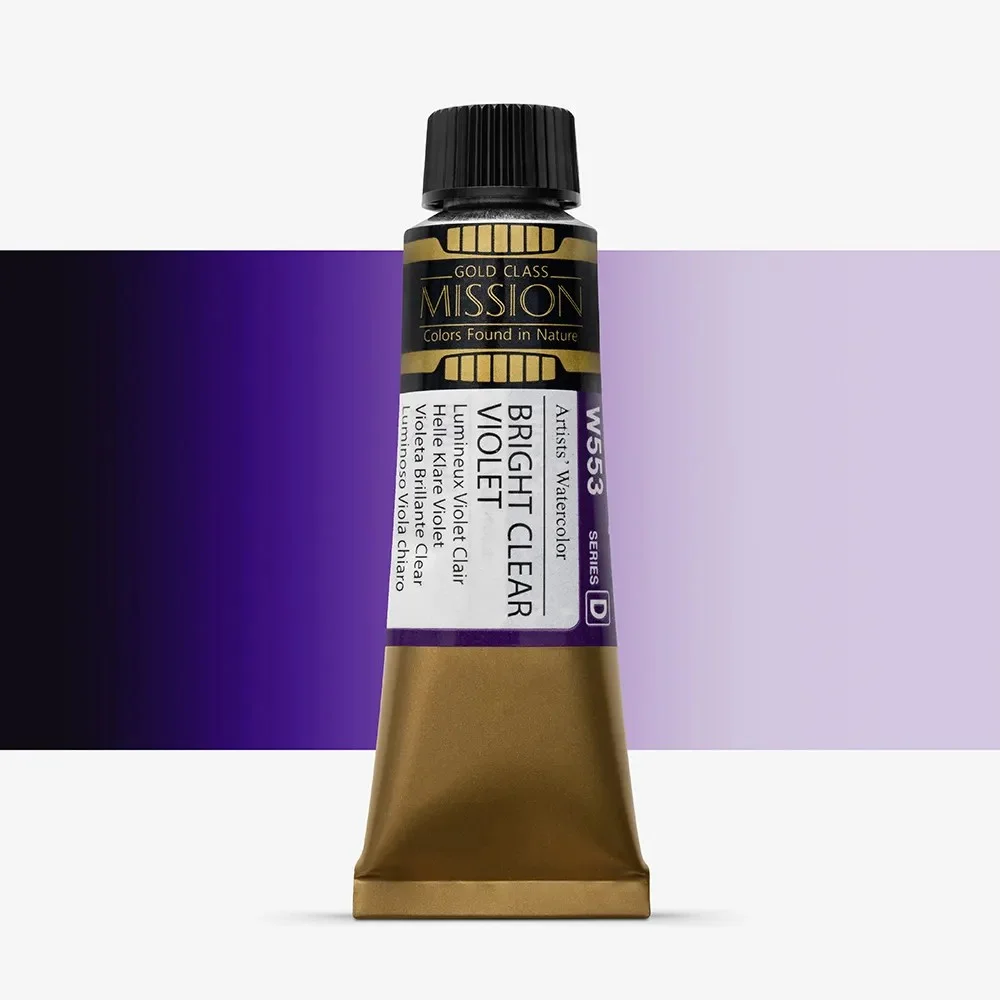 آبرنگ تیوپی 15 میل Bright Clear Violet کد W 553 سری D میشن آبرنگ تیوپی 15 میل Bright Clear Violet کد W 553 سری D میشن