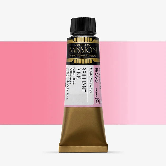 آبرنگ تیوپی 15 میل Brilliant Pink کد W 555 سری C میشن آبرنگ تیوپی 15 میل Brilliant Pink کد W 555 سری C میشن