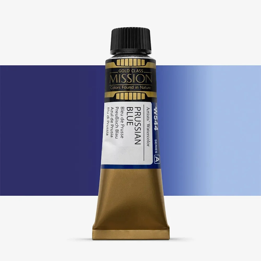 آبرنگ تیوپی 15 میل Prussian Blue کد W 544 سری A میشن آبرنگ تیوپی 15 میل Prussian Blue کد W 544 سری A میشن