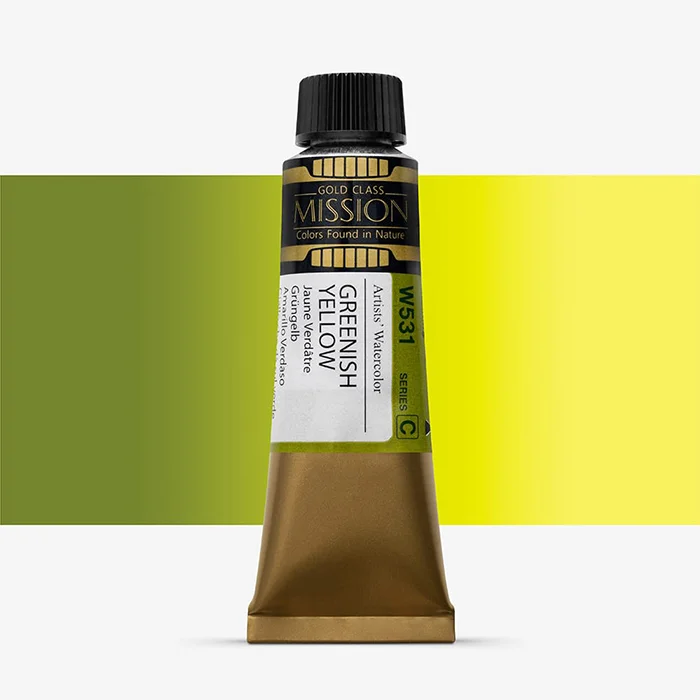 آبرنگ تیوپی 15 میل Greenish Yellow کد W 531 سری C میشن آبرنگ تیوپی 15 میل Greenish Yellow کد W 531 سری C میشن