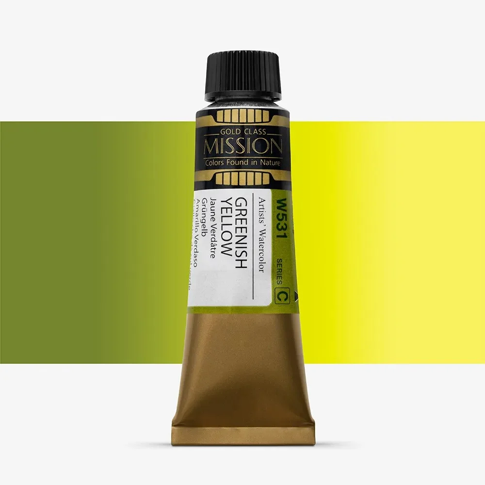 آبرنگ تیوپی 15 میل Greenish Yellow کد W 531 سری C میشن آبرنگ تیوپی 15 میل Greenish Yellow کد W 531 سری C میشن