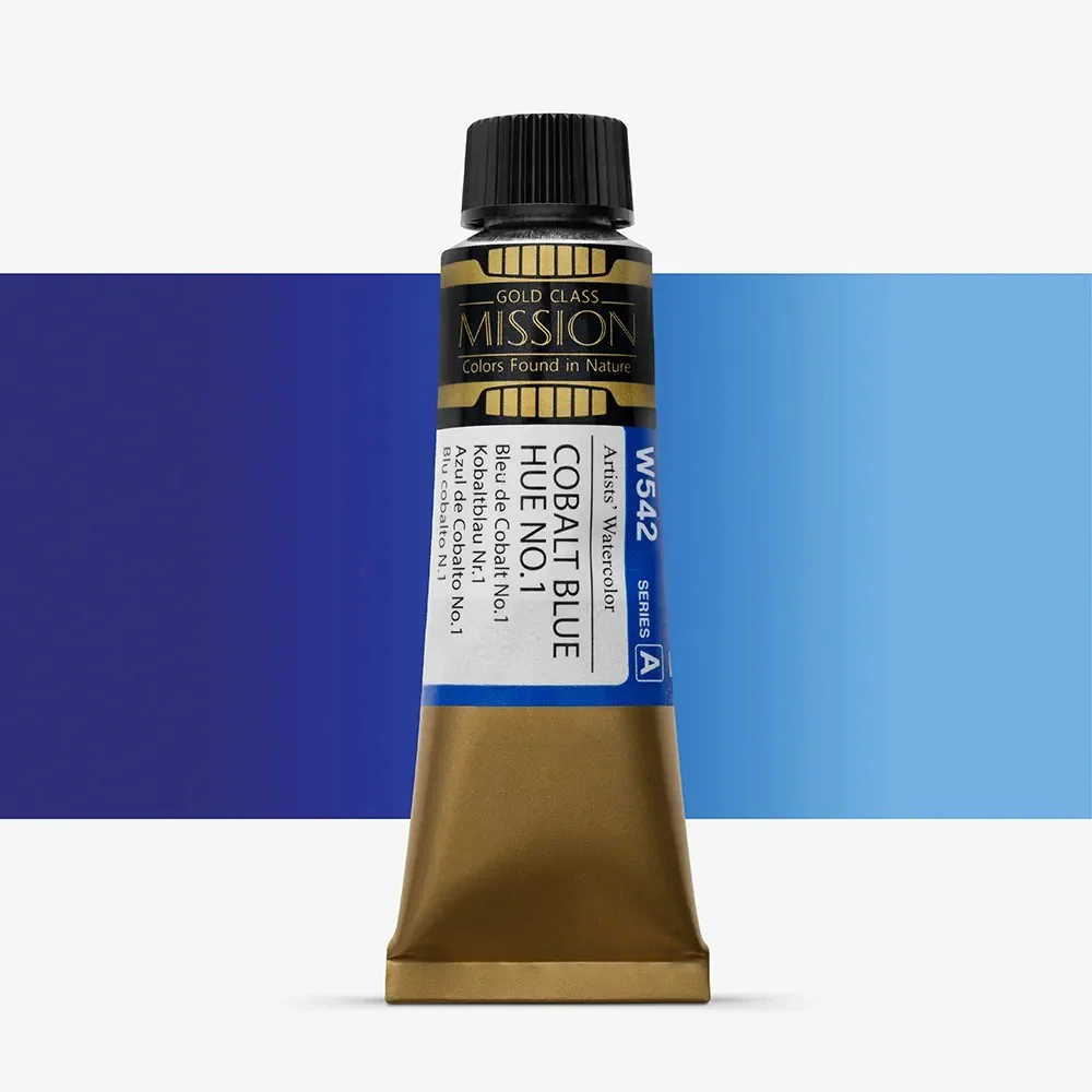 آبرنگ تیوپی 15 میل Cobalt Blue Hue NO.1 کد W 542 سری A میشن آبرنگ تیوپی 15 میل Cobalt Blue Hue NO.1 کد W 542 سری A میشن