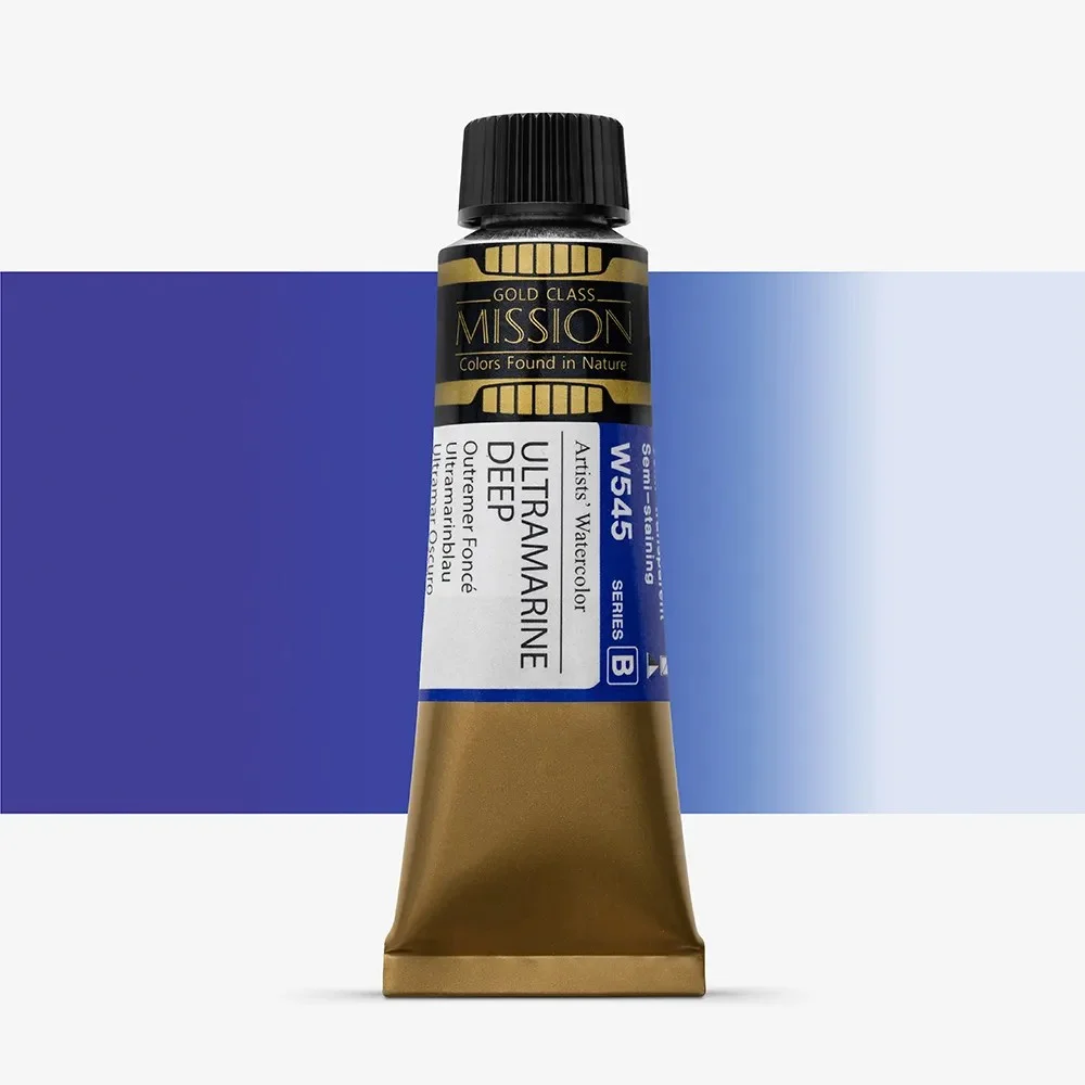 آبرنگ تیوپی 15 میل Ultramarine Deep کد W 545 سری B میشن آبرنگ تیوپی 15 میل Ultramarine Deep کد W 545 سری B میشن