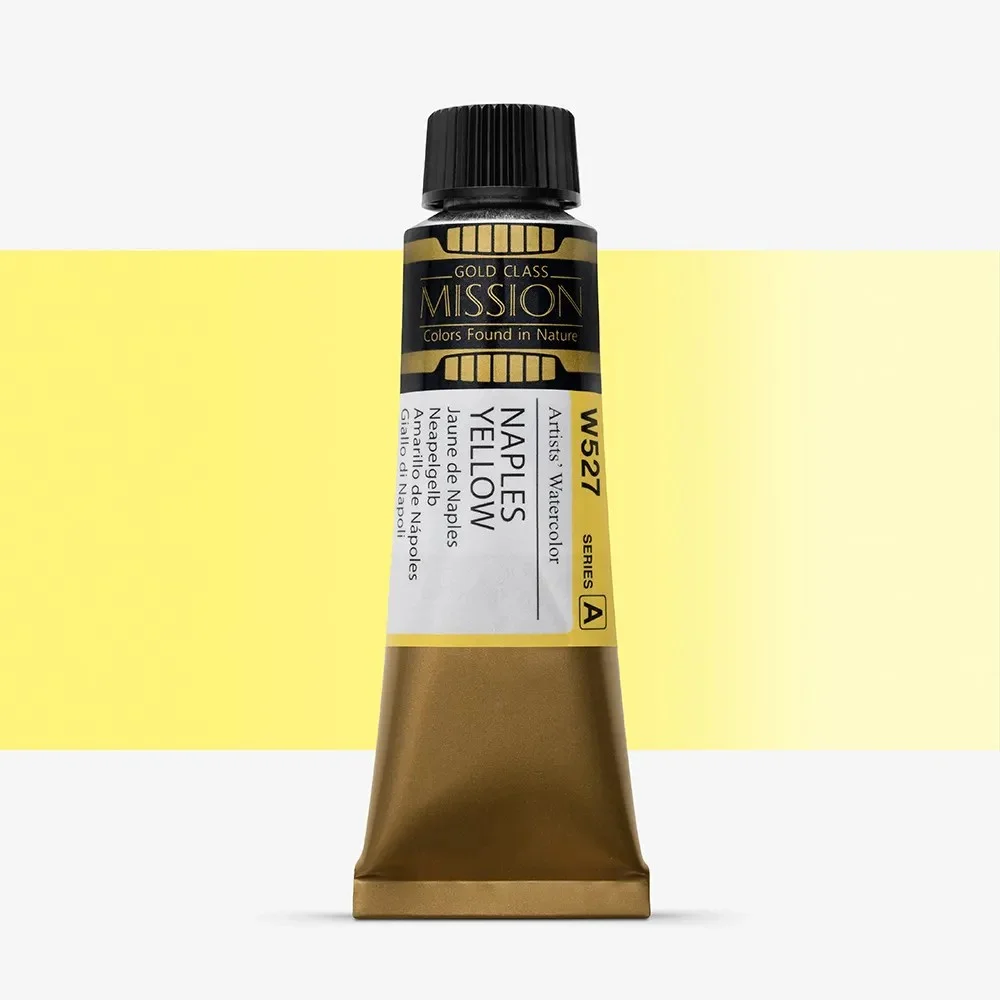 آبرنگ تیوپی 15 میل Naples Yellow کد W 527 سری A میشن آبرنگ تیوپی 15 میل Naples Yellow کد W 527 سری A میشن