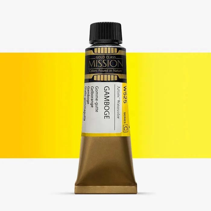 آبرنگ تیوپی 15 میل Gamboge کد W 525 سری C میشن آبرنگ تیوپی 15 میل Gamboge کد W 525 سری C میشن