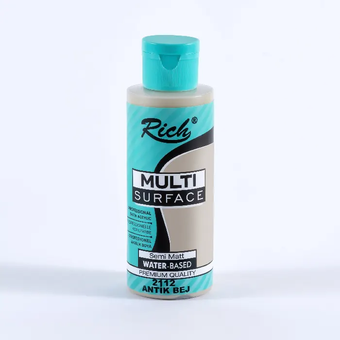 رنگ اکریلیک 120 میل Antique Beige کد 2112 مولتی سرفیس ریچ رنگ اکریلیک 120 میل Antique Beige کد 2112 مولتی سرفیس ریچ