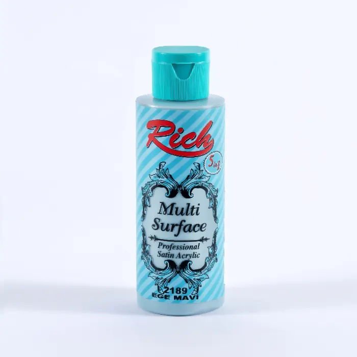 رنگ اکریلیک 120 میل Aegean Blue کد 2189 مولتی سرفیس ریچ رنگ اکریلیک 120 میل Aegean Blue کد 2189 مولتی سرفیس ریچ