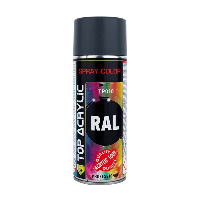اسپری اکریلیک 400 میل TP010 Matte Iron Gray 7011 رال اکو سرویس