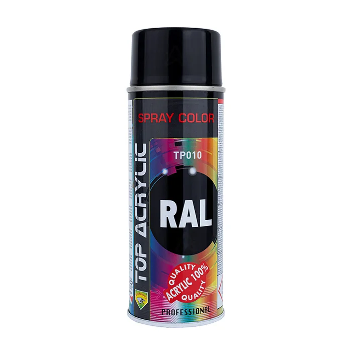 اسپری اکریلیک 400 میل TP010 Jet Black 9005 رال اکو سرویس