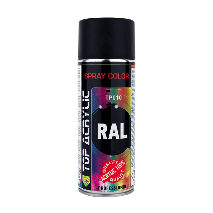 اسپری اکریلیک 400 میل 9005 TP010 Matt Black رال اکو سرویس